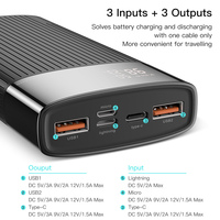 KUULAA Power Bank 20000 mAh QC PD 3.0 PoverBank szybkie ładowanie PowerBank 20000 mAh USB zewnętrzna ładowarka do Xiaomi Mi 10 9 3